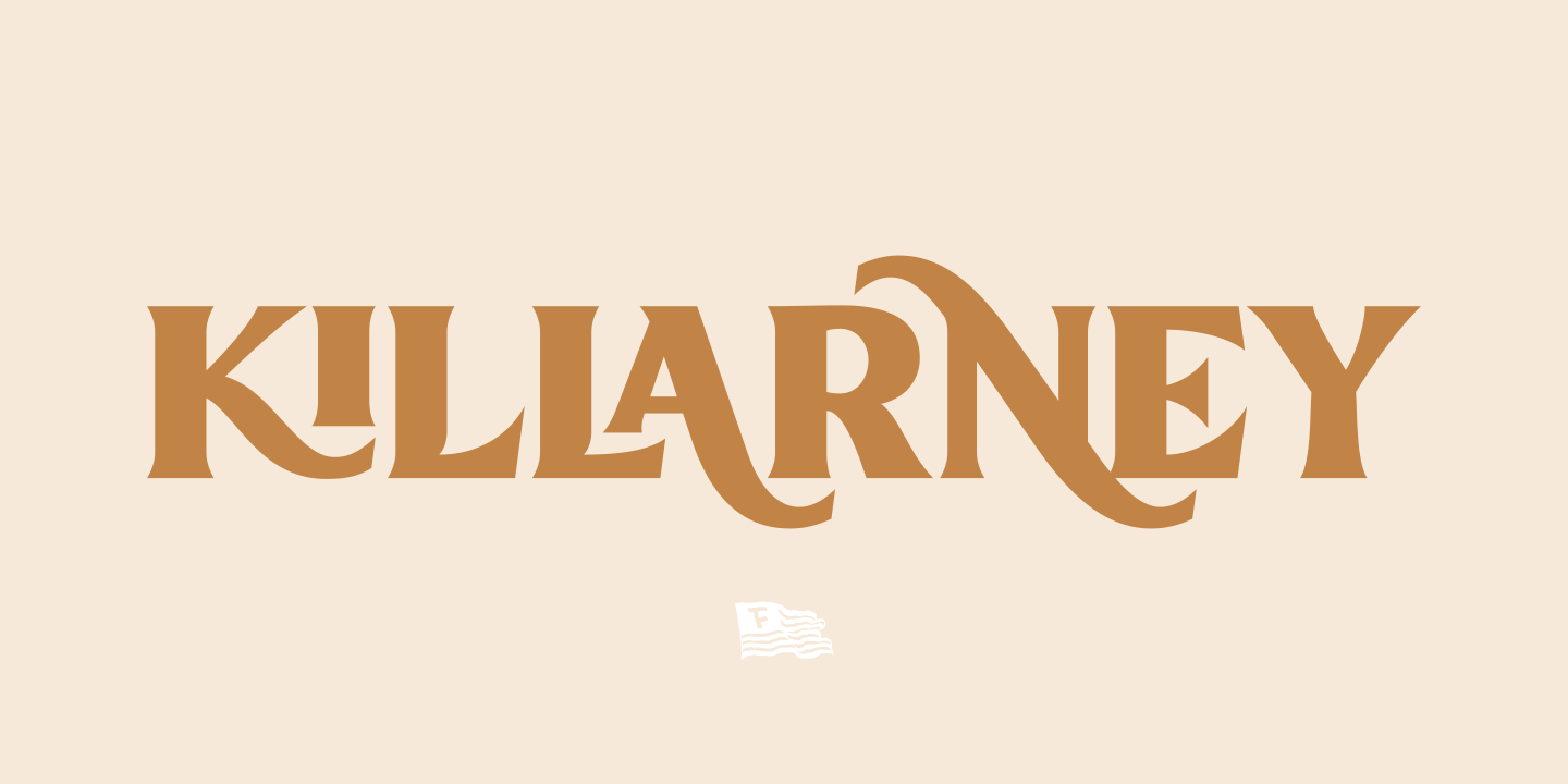Пример шрифта Killarney